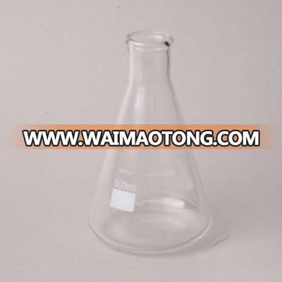 HUAOU Narrow Neck Graduated 500ml Conical Erlenmeyer Flask